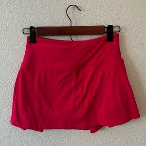 Women’s red athletic skirt